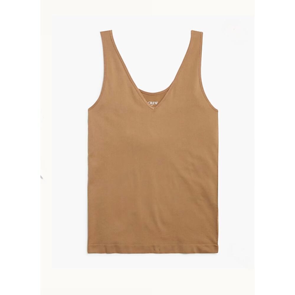 J Crew Factory Women's Sleeveless Layering Tank Top BJ880 Warm Brown Size M NWT